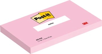 Een Post-it Notes, 100 vel, ft 76 x 127 mm, roze (flamingo pink) koop je bij Muys Kantoor & Kado