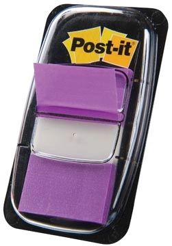 Een Post-it index standaard, ft 24,4 x 43,2 mm, houder met 50 tabs, paars koop je bij Muys Kantoor & Kado