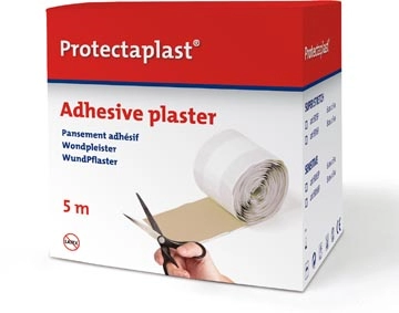 Een Protectaplast Elastic textielpleister, ft 6 cm x 5 m, op rol koop je bij Muys Kantoor & Kado