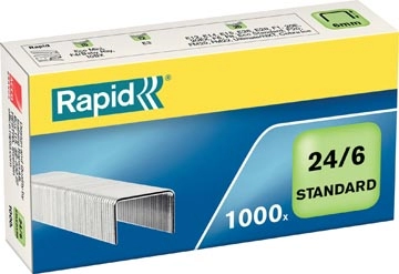 Een Rapid Nietjes 24/6, gegalvaniseerd, doos van 1.000 nietjes koop je bij Muys Kantoor & Kado