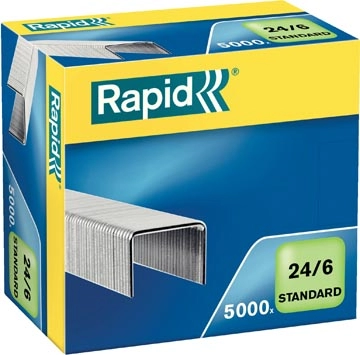 Een Rapid Nietjes 24/6, gegalvaniseerd, doos van 5.000 nietjes koop je bij Muys Kantoor & Kado