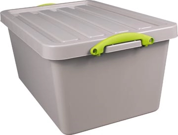 Een Really Useful Box Recycled opbergdoos 61 l, nestbaar, grijs koop je bij Muys Kantoor & Kado