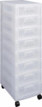 Een Really Useful Box ladenblok 8 x 7 l, transparant koop je bij Muys Kantoor & Kado