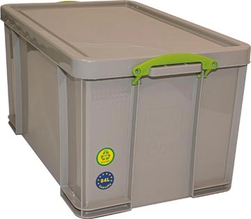 Een Really Useful Box opbergdoos 84 liter, gerecycleerd, grijs koop je bij Muys Kantoor & Kado