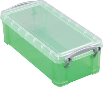 Een Really Useful Box opbergdoos 9 liter, transparant groen koop je bij Muys Kantoor & Kado