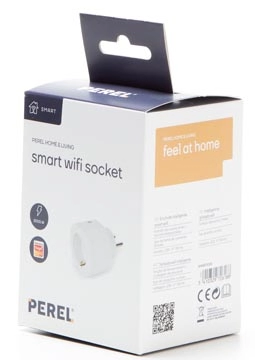 Een Perel Smart Wifi stekker voor binnen, wit, voor Nederland koop je bij Muys Kantoor & Kado