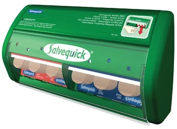 Een Salvequick pleisterautomaat, inclusief 45 plastic pleisters en 40 elastische pleisters koop je bij Muys Kantoor & Kado