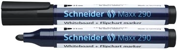 Een Schneider Whiteboardmarker 290 zwart koop je bij Muys Kantoor & Kado