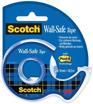 Een Scotch Wall-Safe tape ft 19 mm x 16,5 m, op blister koop je bij Muys Kantoor & Kado