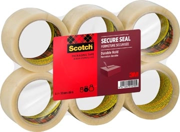 Een Scotch verpakkingsplakband Heavy, ft 50 mm x 66 m, transparant, pak van 6 stuks koop je bij Muys Kantoor & Kado