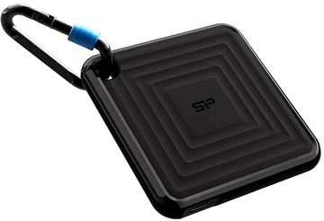 Een Silicon Power draagbare SSD harde schijf, USB-C, 1 TB, zwart koop je bij Muys Kantoor & Kado