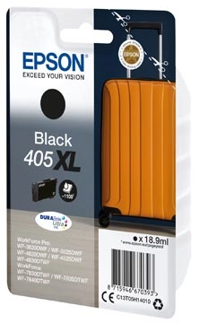 Een Epson inktcartridge 405XL, 1.100 pagina's, OEM C13T05H14010, zwart koop je bij Muys Kantoor & Kado