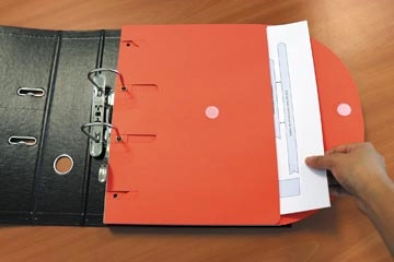 Een Tarifold smartfolder, geperforeerde showtas, geassorteerde kleuren, pak van 6 stuks koop je bij Muys Kantoor & Kado