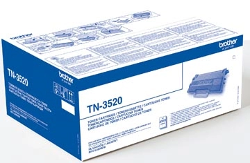 Een Brother toner, 20.000 pagina's, OEM TN-3520, zwart koop je bij Muys Kantoor & Kado