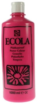 Een Talens Ecola plakkaatverf flacon van 1000 ml, tyrisch roze (magenta) koop je bij Muys Kantoor & Kado