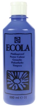 Een Talens Ecola plakkaatverf flacon van 500 ml, donkerblauw koop je bij Muys Kantoor & Kado