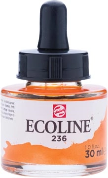 Een Talens Ecoline waterverf flacon van 30 ml, lichtoranje koop je bij Muys Kantoor & Kado