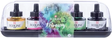 Een Talens Ecoline waterverf flacon van 30 ml, set van 5 flacons in primaire kleuren koop je bij Muys Kantoor & Kado