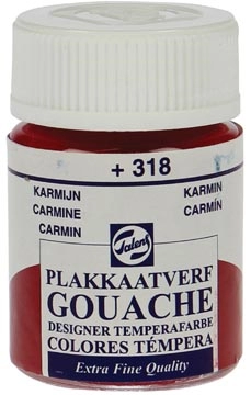 Een Talens plakkaatverf Extra Fijn flacon van 16 ml, karmijn koop je bij Muys Kantoor & Kado