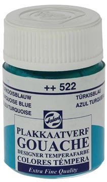 Een Talens plakkaatverf Extra Fijn flacon van 16 ml, turkooisblauw koop je bij Muys Kantoor & Kado