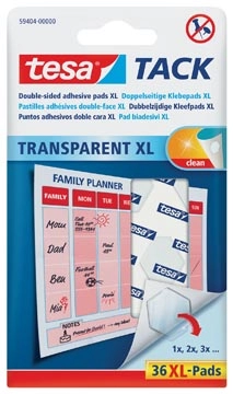 Een Tesa Tack XL kleefpads, blister met 36 pads koop je bij Muys Kantoor & Kado