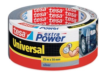 Een Tesa extra Power Universal, ft 50 mm x 25 m, grijs koop je bij Muys Kantoor & Kado