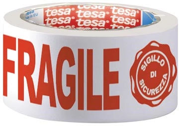 Een Tesa verpakkingsplakband: FRAGILE, ft 50 mm x 66 m koop je bij Muys Kantoor & Kado