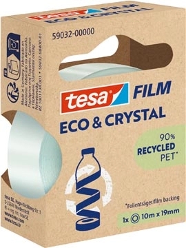 Een Tesafilm eco & crystal, ft 19 mm x 10 m koop je bij Muys Kantoor & Kado