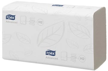 Een Tork papieren handdoeken Xpress, multifold, 2-laags, 190 vellen, systeem H2, pak van 20 stuks koop je bij Muys Kantoor & Kado