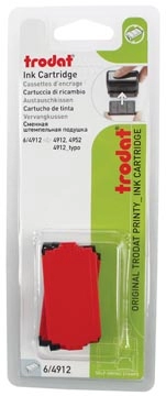 Een Trodat vervangkussen rood, voor stempel 4912, blister met 2 stuks koop je bij Muys Kantoor & Kado