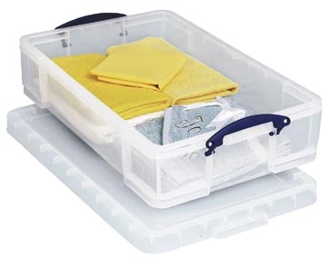 Een Really Useful Box opbergdoos 33 liter, transparant koop je bij Muys Kantoor & Kado