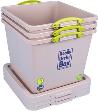 Een Really Useful Box Recycled opbergdoos 60 l, nestbaar, grijs koop je bij Muys Kantoor & Kado