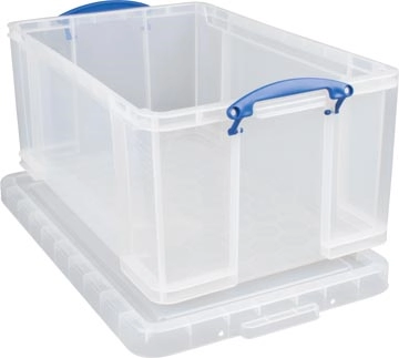 Een Really Useful Box opbergdoos 64 liter, transparant koop je bij Muys Kantoor & Kado