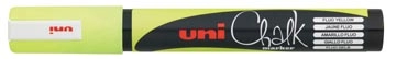 Een Uni-ball Krijtmarker fluo geel, ronde punt van 1,8 - 2,5 mm koop je bij Muys Kantoor & Kado