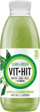 Een Vit Hit vitaminedrank Lean & Green, flesje van 50 cl, pak van 12 stuks koop je bij Muys Kantoor & Kado