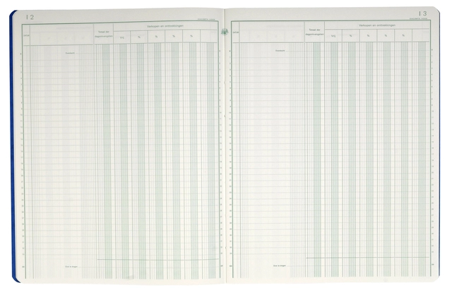 Een Register Piqure dagontvangsten 320x250mm 80vel assorti koop je bij VHK Kantoorartikelen