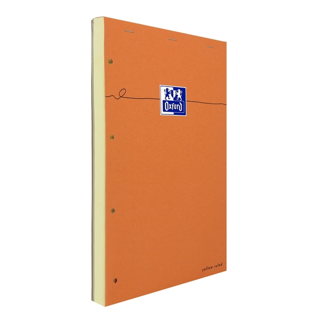 Een Cursusblok Oxford Orange Notepad A4+ lijn 4-gaats 160 pagina's 80gr oranje koop je bij VHK Kantoorartikelen