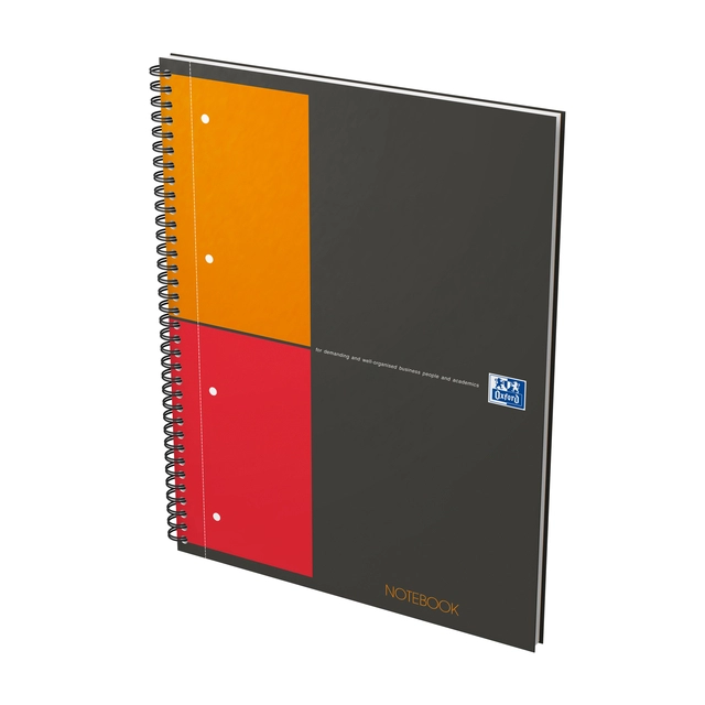 Een Spiraalblok Oxford International Notebook A4+ ruit 5mm koop je bij VHK Kantoorartikelen