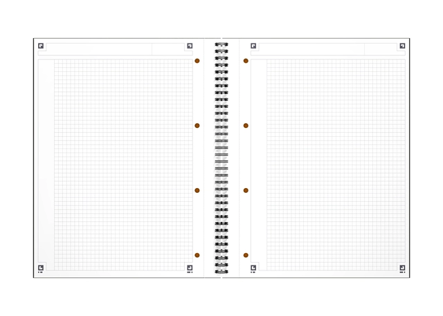 Een Spiraalblok Oxford International Notebook A4+ ruit 5mm koop je bij VHK Kantoorartikelen