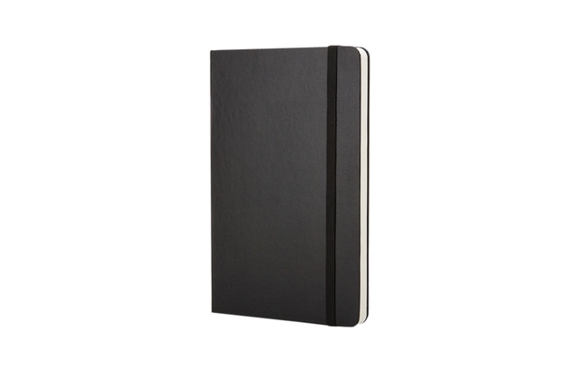 Een Notitieboek Moleskine pocket 90x140mm blanco hard cover zwart koop je bij VHK Kantoorartikelen