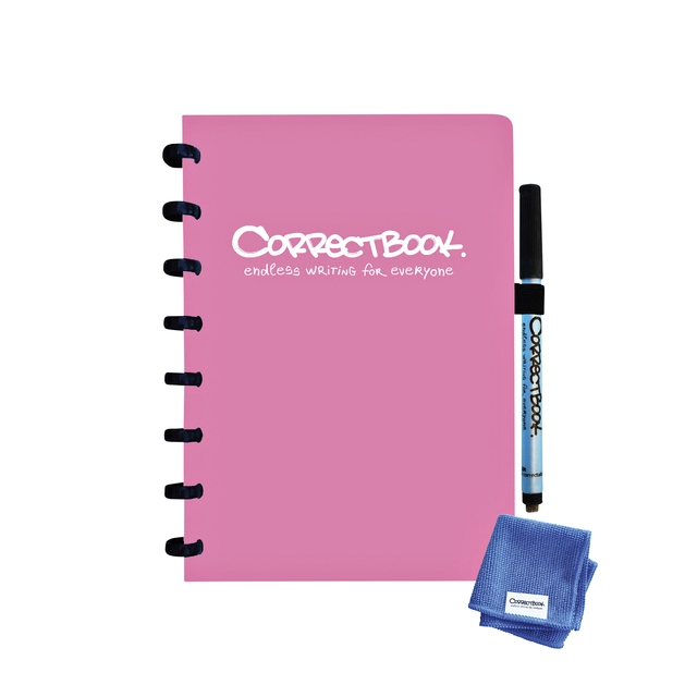 Een Notitieboek Correctbook A5 lijn 40blz blossom pink koop je bij VHK Kantoorartikelen