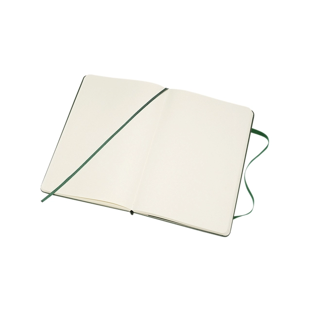 Een Notitieboek Moleskine large 130x210mm blanco hard cover myrtle green koop je bij VHK Kantoorartikelen