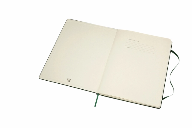 Een Notitieboek Moleskine XL 190x250mm lijn hard cover myrtle green koop je bij Hoekmankantoorartikelen.nl