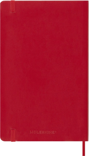 Een Notitieboek Moleskine large 130x210mm lijn soft cover scarlet red koop je bij Hoekmankantoorartikelen.nl