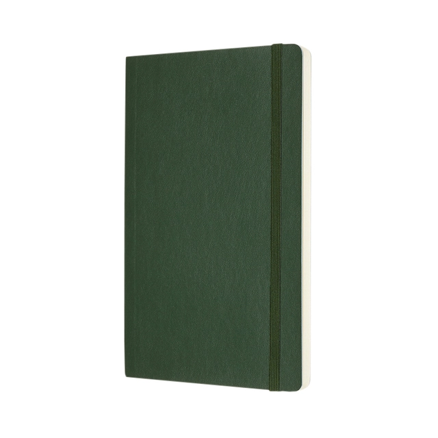 Een Notitieboek Moleskine large 130x210mm blanco soft cover myrtle green koop je bij Hoekmankantoorartikelen.nl