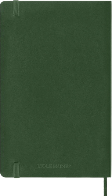 Een Notitieboek Moleskine large 130x210mm blanco soft cover myrtle green koop je bij Hoekmankantoorartikelen.nl