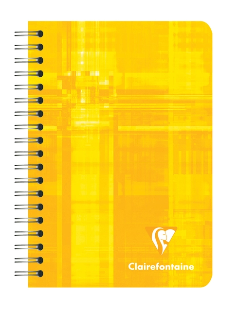 Een Notitieboek Clairefontaine 95x140mm spiraal lijn assorti koop je bij VHK Kantoorartikelen