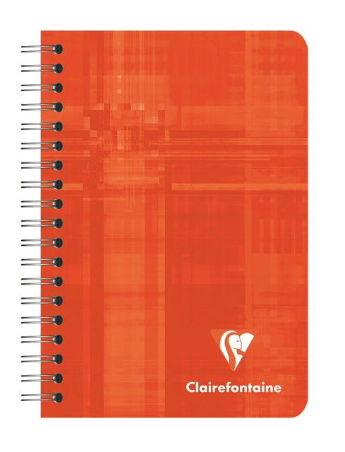 Een Notitieboek Clairefontaine 95x140mm spiraal lijn assorti koop je bij VHK Kantoorartikelen