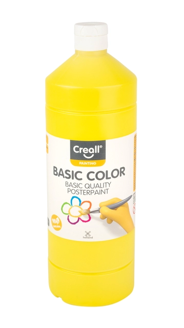 Een Plakkaatverf Creall basic geel 1000ml koop je bij Hoekmankantoorartikelen.nl