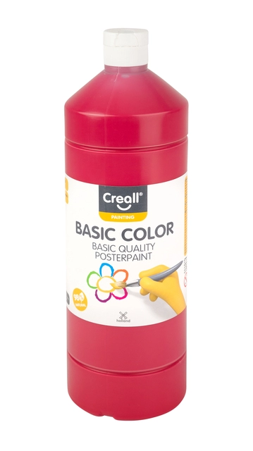 Een Plakkaatverf Creall basic rood 1000ml koop je bij Hoekmankantoorartikelen.nl